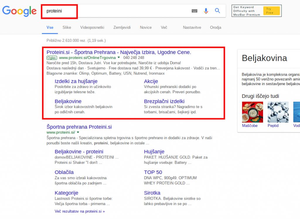 plačljivo spletno oglaševanje